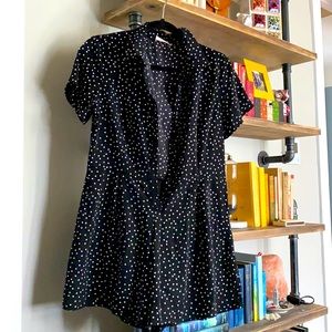 Collar Wide legged romper